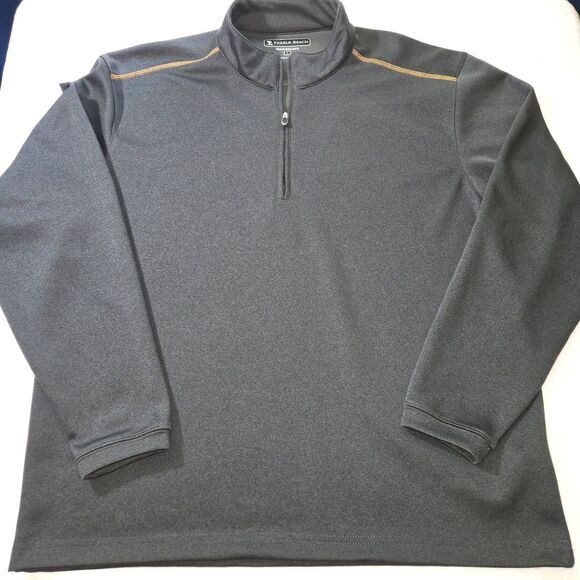 Pebble Beach Performance Men’s 1/4 Zip Pullover Gray Size Large Golf Activewear - Picture 1 of 5
